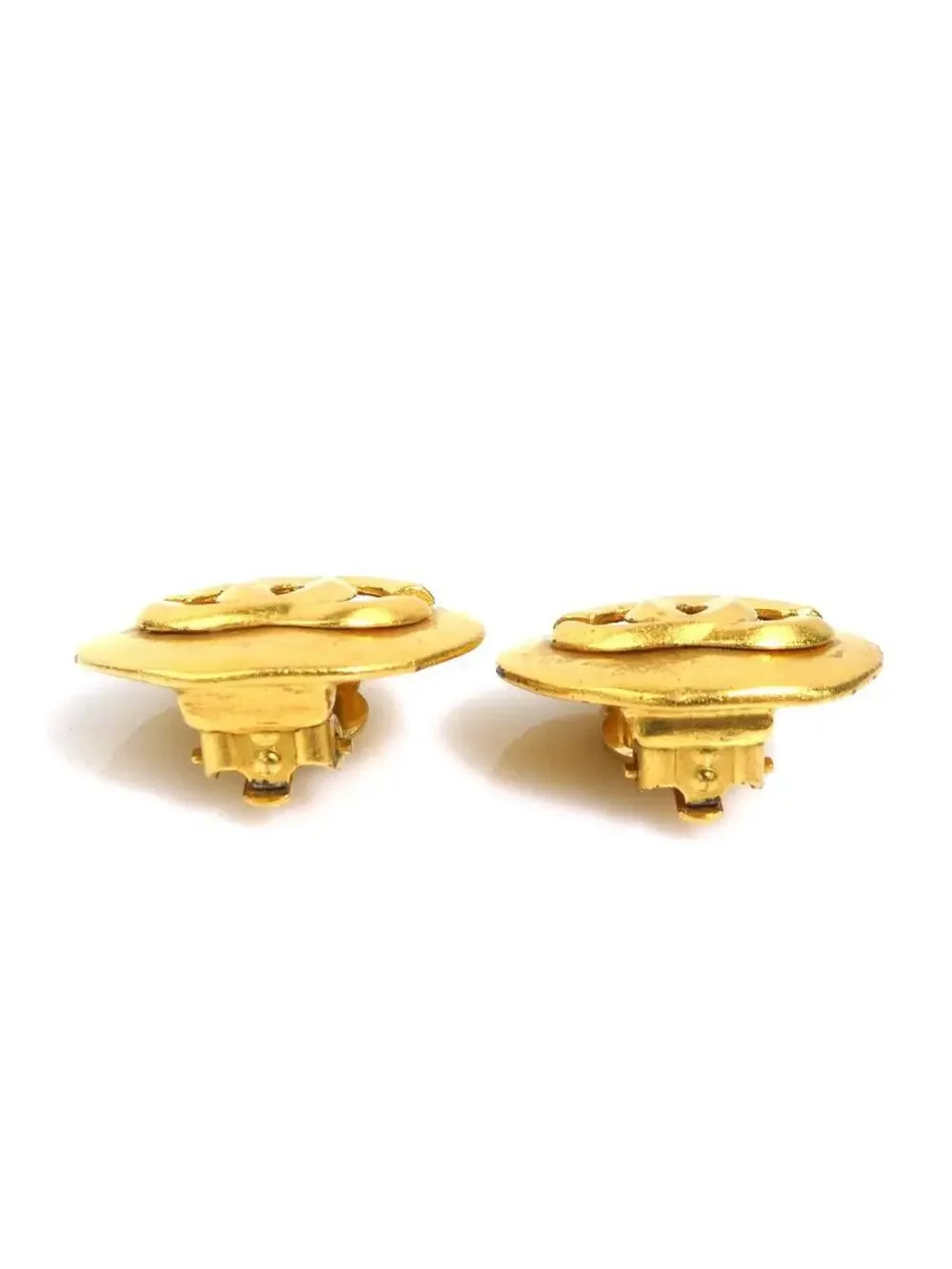 Auth Chanel Vintage Cc Logo Clip On #302750C32B